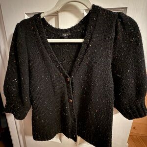 Rails Black Speckled Cardigan